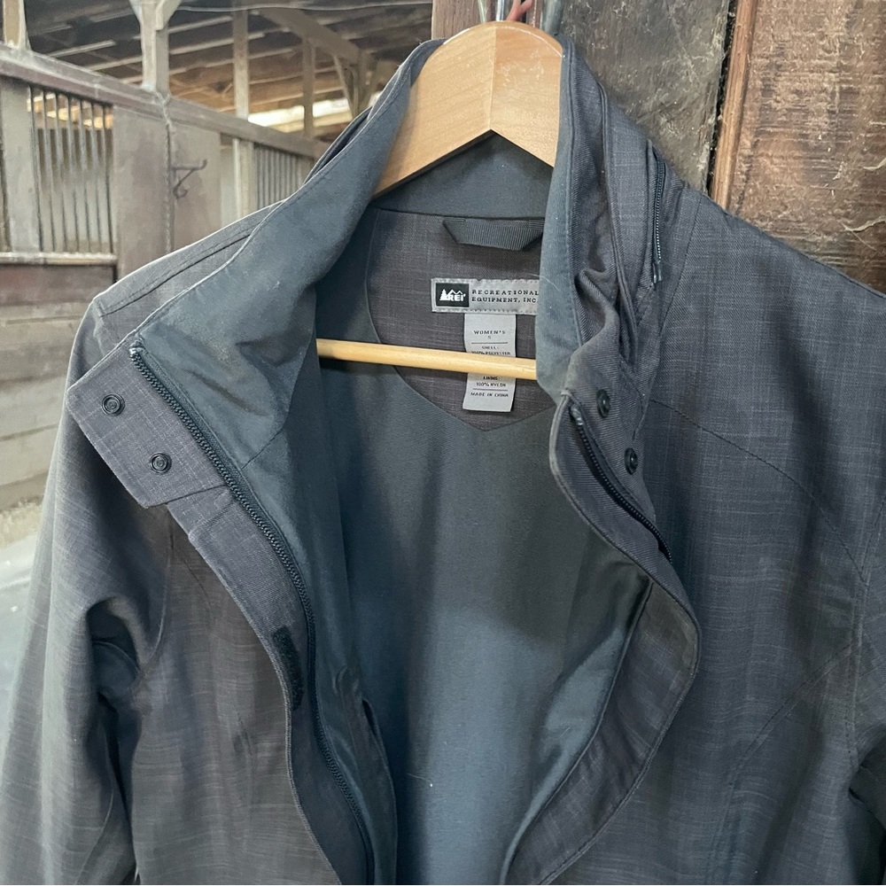 Riding Jacket Rain Coat Hooded Ladies Size S Water Repellent Waterproof - Picture 5 of 13